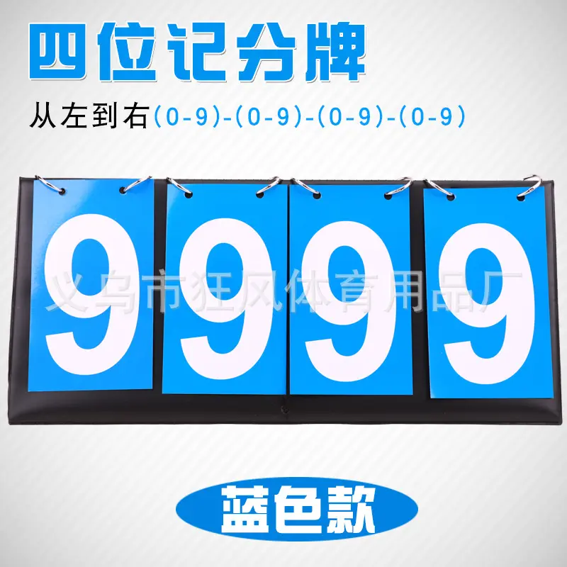 4 person (all blue) scoreboard