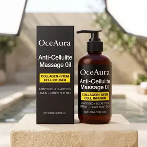 Anti-Cellulite Massage Oil (100ML), Gentle Daily Nourishment, Moisturizes Skin, Refreshes and Softens, Restores Bright Glow, Easy Absorption