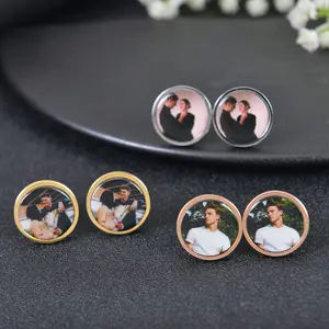 Personalized Colorful Photo Cufflink