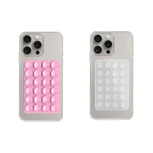 2-Piece Silicone Phone Suction Cup Pads, Strong Suction, Diverse Colors, Cellphone/Smartphone Case Mount, Sticky Hands-Free Grip, Mobile Fidget Mirror Holder for Selfies & Videos, Phone Accessories (Inventory Clearance), Pad,summervibes