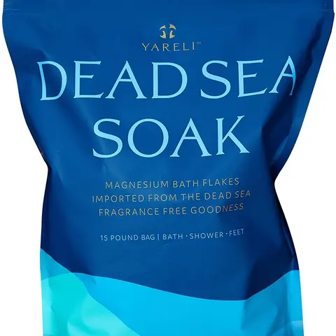 Yareli Magnesium Flakes, 15lb, Dead Sea Bath & Foot Soak, Alternative to Epsom Salt with Over 800,000mg of Magnesium Chloride Per Bag Body Care Products Body Care Gel