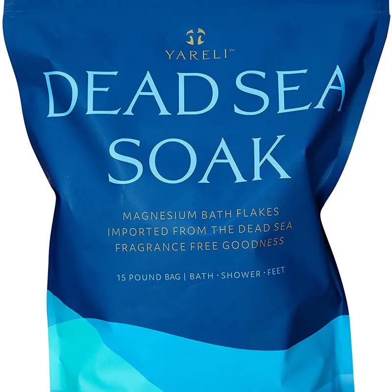 Yareli Magnesium Flakes, 15lb, Dead Sea Bath & Foot Soak, Alternative to Epsom Salt with Over 800,000mg of Magnesium Chloride Per Bag Body Care Products Body Care Gel