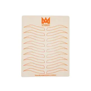 Micropigmentation Academy 6 PCS Microblading Supplies Inkless Double-Sided Fake Tattoos Skin for Eyebrows Cosmetics Cosmetics