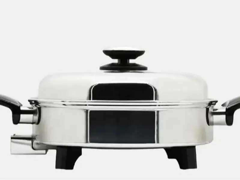 Professional Platinum Cooking System Oil Core Skillet with Liquid Oil Core & Surgical-Grade Stainless Steel Interior for Even Heat Distribution & Non-Leeching Materials