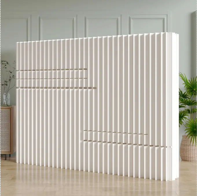 Folding Room Partition Screen in Kraft Paper Material, Multi Purpose for Offices, Living Rooms, and Beauty Salons,  Partition Screen