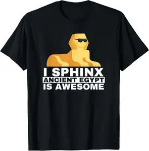 Sphinx 100% cotton history ancient egypt awesome gift t shirt Classic Fabric