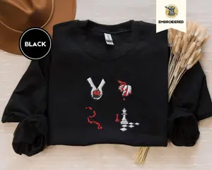 Book Cover Twilight Embroidered Sweatshirt, Hoodie, Vampire Romance Book Cover Aesthetic Crewneck