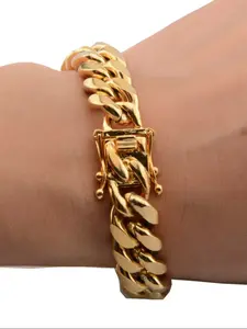 Simple Chain Bracelet, Elegant Jewelry Bracelet, Fashionable Jewelry for Women & Men for Party, Daily Clothing Decor, Trendy All-match & Exquisite Jewelry for Birthday Gift