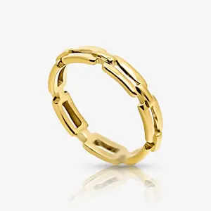 EVRY JEWELS Gold or Silver Plated Women's Hypoallergenic 5th Avenue Ring 2.0