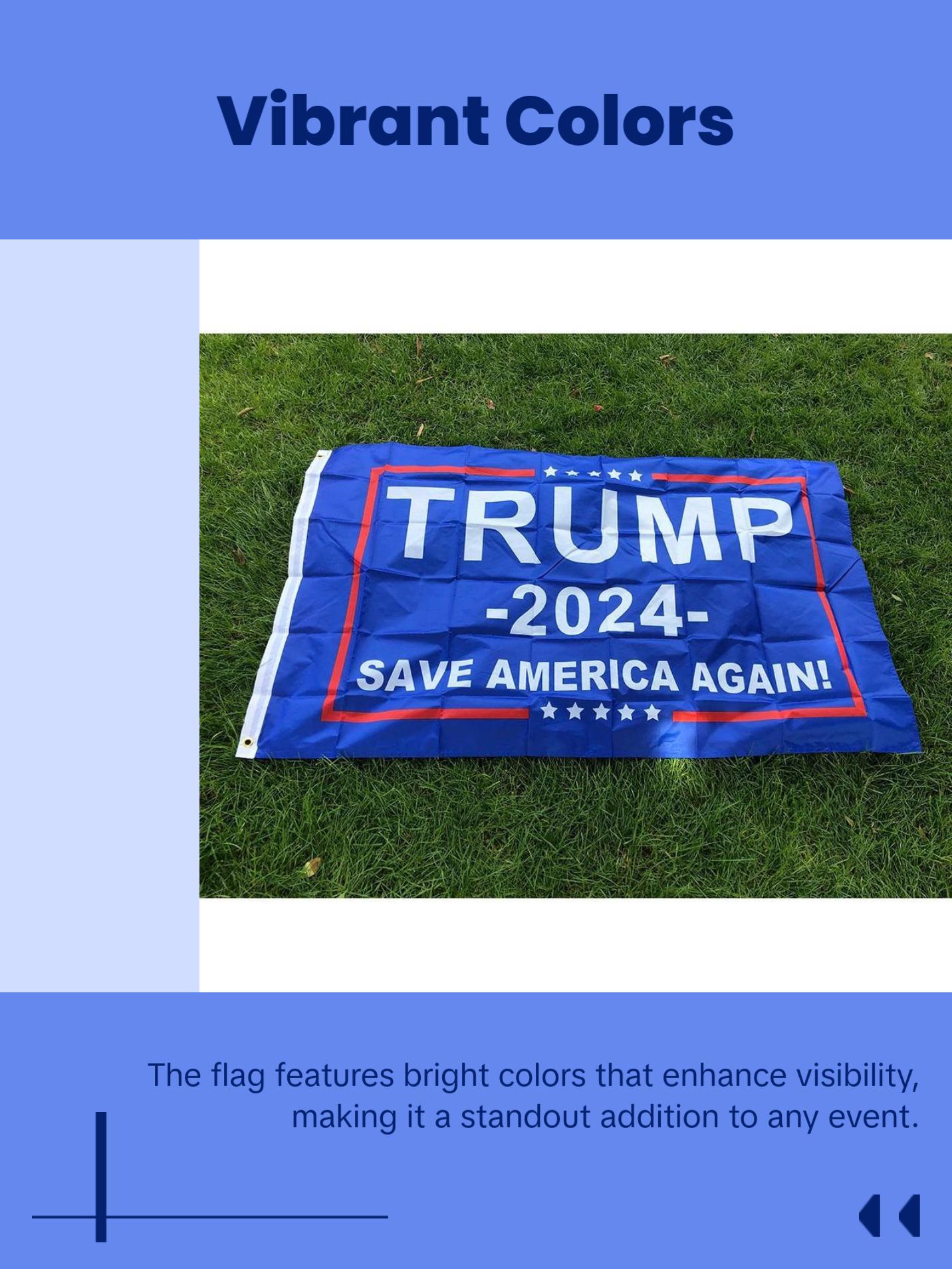 Trump 2024 Flag  Keep America Great!