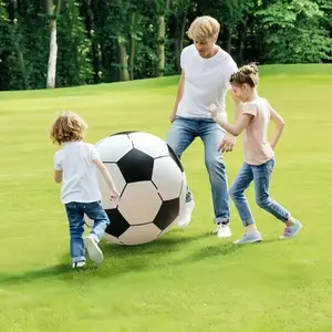 Large Inflatable Soccer Ball (Made of PVC) |   Decoration for Pool Parties, Ideal for Beach And Backyard Fun. Sturdy Props for Summer Entertainment, Suitable for Both Indoor And Outdoor Use, Enhancing The Atmosphere of Sports Events
