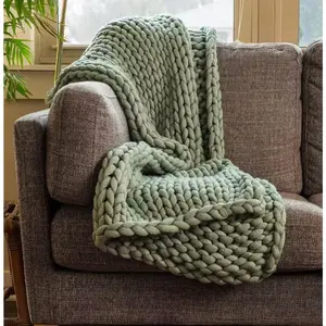 Handmade Chunky Knit Throw Blankets