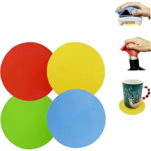 Jar Opener Kit, 5 in 1 Multi Function Can Opener, 4 in 1 Bottle Opener with Non Slip Rubber Jar Gripper Pad for Arthritis Weak Hands Kitchen Silicone Flexible Utensils