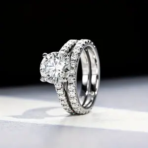 【#M211】 (Celeste) 925 Sterling Silver Synthetic Moissanite rings