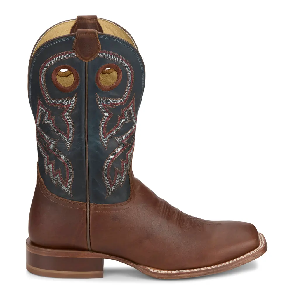 Tony Lama Mens Lars 11 Inch Square Toe  Casual Boots Mid Calf - Blue, Brown