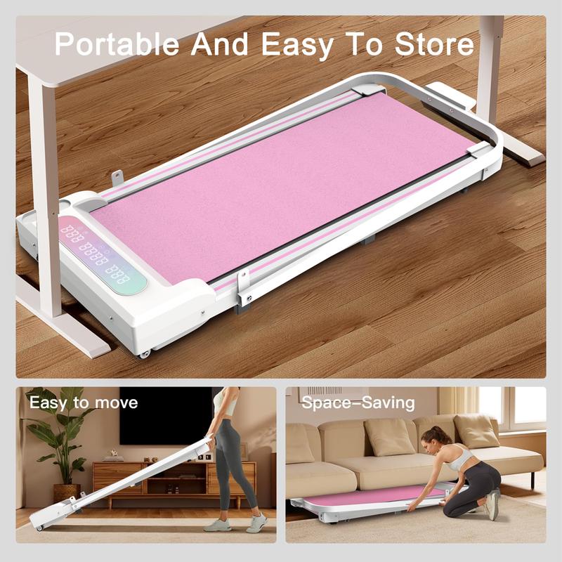 SAYGOGO Foldable Treadmill, 300 lb Capacity Walking Pad 2.5HP Treadmill Under Desk, Portable Treadmill for Home and Office, Folding Treadmill 2 in 1 with Remote Control, LED Display