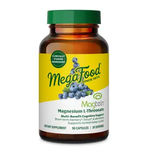 MegaFood Magtein Magnesium L-Threonate Capsules, Clinically Studied Magtein Shown to Raise Brain's Magnesium Levels*, 30 Servings