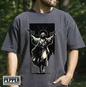 Uzi Jesus Shirt, Dungeon Crawler Carl Princess Donut Tactical God Badass Christian Humor Gift, Graphic Shirt