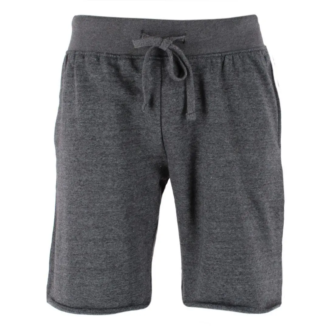 Knocker Men's Big & Tall Fleece Sweat Shorts, Plush Thick Fabric Athletic Shorts with a Ribbed Waistband & Faux Distressed Hem, Menswear, Pockets, Plain, Casual, Soft, Heavy Fleece, Gym, Cotton, Adjustable, Side Pockets, Embroidery, 3X