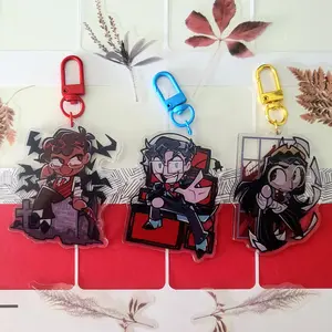 Hazbin Hotel Acrylic Keychain: Alastor, Vox/Vincent, Pentious/Pendleton