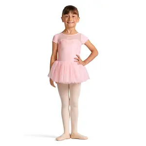 Bloch CL20007 Cap Sleeve Tutu Leotard With Floral Detail