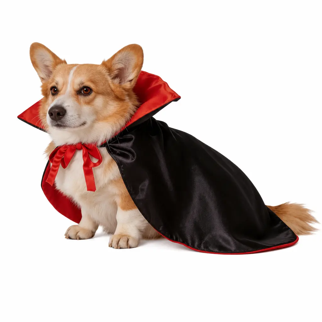 Vampire Dog Cape Halloween Pet Costume