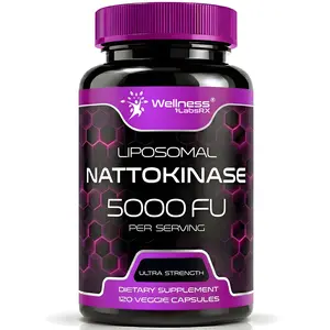 Nattokinase Supplement Capsules 5000 FU, Third-Party Tested Nattokinase – Enzymes from Japanese Natto – Daily Wellness Support – 120 Count