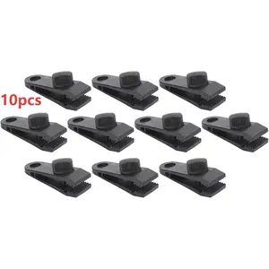10PCS Heavy Duty Tent Tarp Tarpaulin Clip Clamp Buckle Camping Tool Hanger NEW