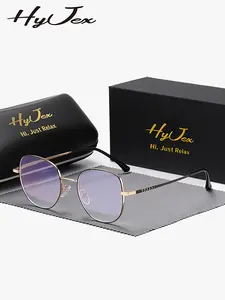 HYJEX 1 Piece Unisex Subtle Style Full Frame Plano Glasses Exquisite Craftsmanship Square Frame Plano Glasses