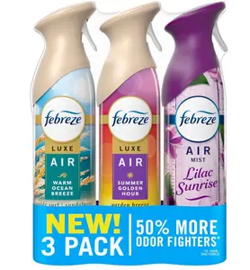 3 Pack Air Freshener Odor Fighting Room Spray Deodorizer 8.1oz