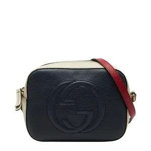 Pre-owned GUCCI Calfskin Shoulder Bags Interlocking G Soho Small Disco Leather Shoulder Bag