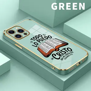 Electroplating Phone Case for iPhone  17 Air 15 Pro Max 16 14 Plus 13 12 11 Writing style Patterned Classic Square Design Non Slip TPU Soft Shell,Trendy and cool, perfect for Holiday gifts.