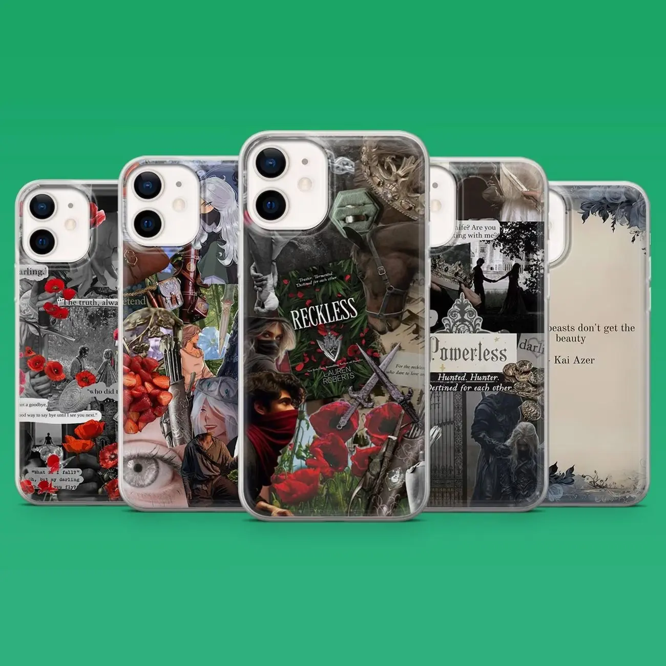Powerless Book Phone Case Kai Paedyn Romantasy Compatible with iPhone X, 11, 12, 13, 14, 15, 16, 17 & Samsung