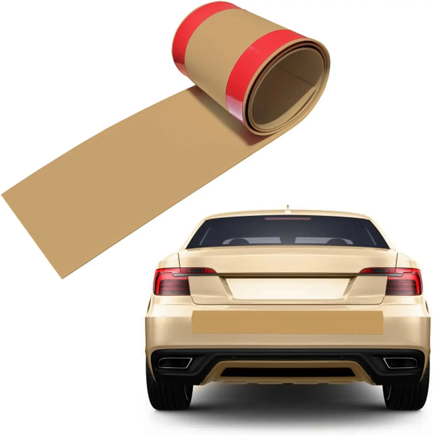 Rubber Bond DIY Car Bumper Protectors  x Inches Strong SelfAdhesive Rubber Bumper Guards for Cars  AntiScratch and Waterproof Rubber Bumper Car Protection Strip  Brown
