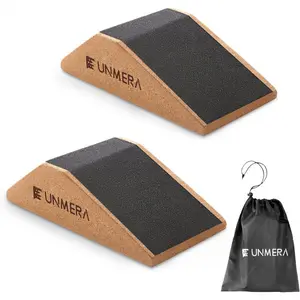 Squat Wedge Block 2PCS Non Slip Professional Ramp, Platform for Heel Elevated Squats and Calf Raises upgrade gift