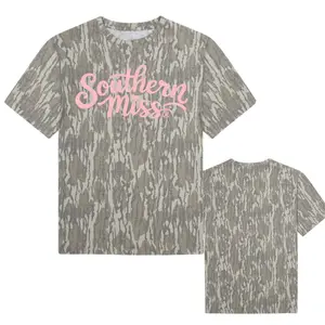 Southern Miss Mossy Oak Tee, Camo Pattern Men's T-shirt, Size S-5XL, Style 3D Camo Mossy Oak, Hunting Camo 3D, Gift For Her