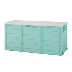 280L Garden Storage Box for Outdoor & Garage - Weatherproof, Tool-Free Assembly, Lockable, with Wheels for Easy Portability