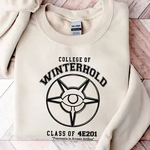 College of Winterhold Champion Sweatshirt, Elder Scrolls Skyrim Apparel, Skyrim University Gamer Shirt, Winterhold Shirt