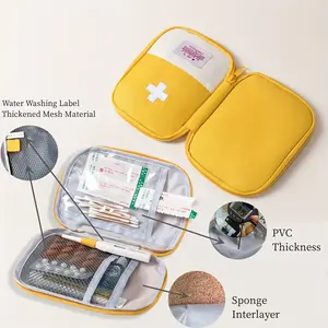 Portable Personal Travel Storage Bag, Small Pill Holder, Business Home Use, Carry-On Organizer, Medicine Organizer, Supplement Organizer, Ideal for Daily Medication, Outdoor Camping