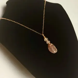 Dainty Quartz beauty wrapped in copper