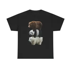 We Bears Realistic Animal Tshirt Made of 100 Percent Cotton