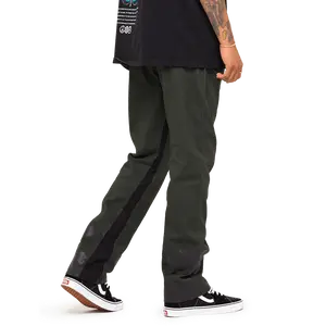 Spiral Straight Chinos Green Black