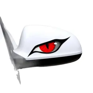 Raptor Eye Decals 3-Pack Realistic Dinosaur Eyes for Car Rearview Mirror Rainproof UV Resistant Not Easy to Fall Off for Teens Horror Fans Jurassic Park Lovers