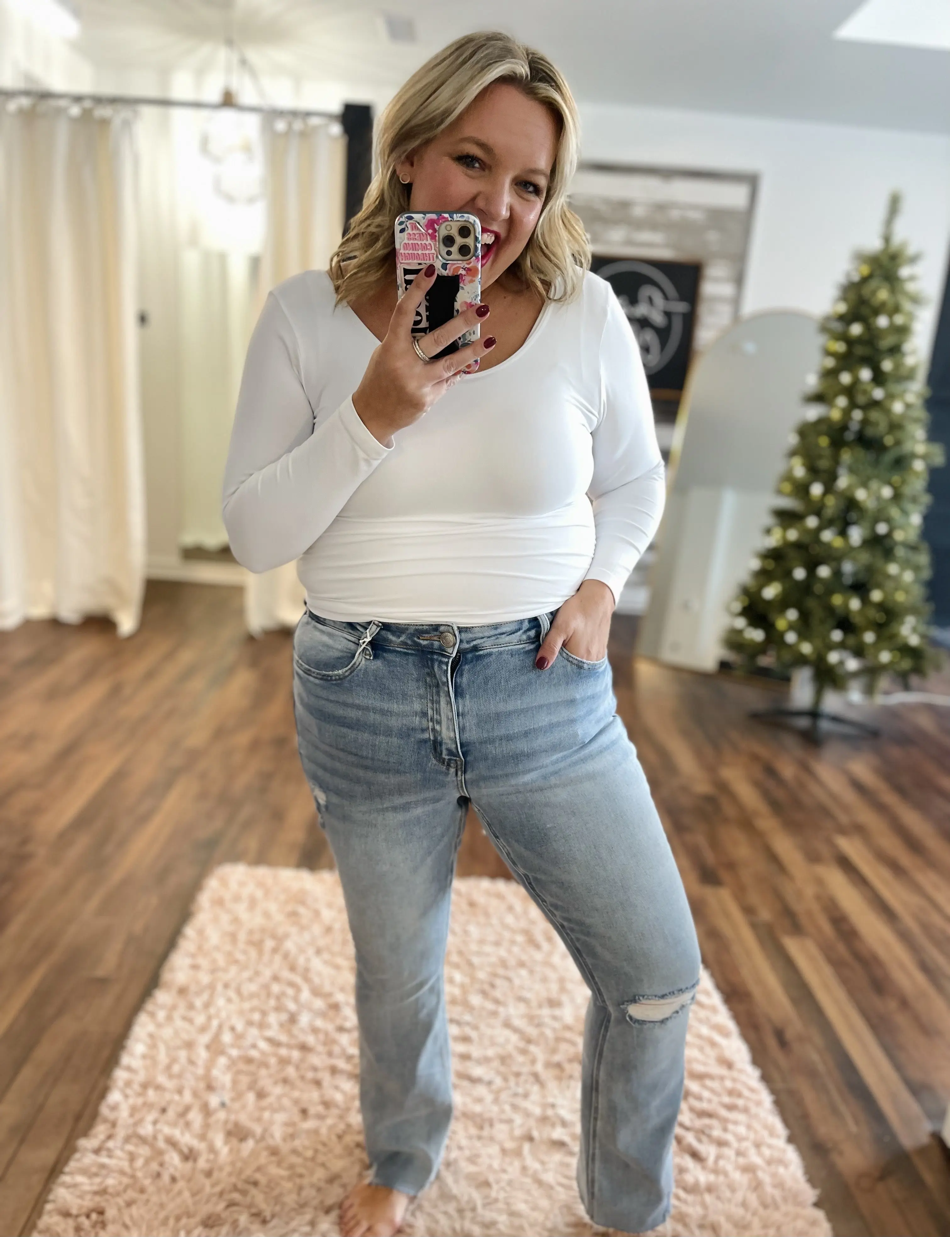 Lovervet High Rise Relaxed Bootcut Jean (1-22)