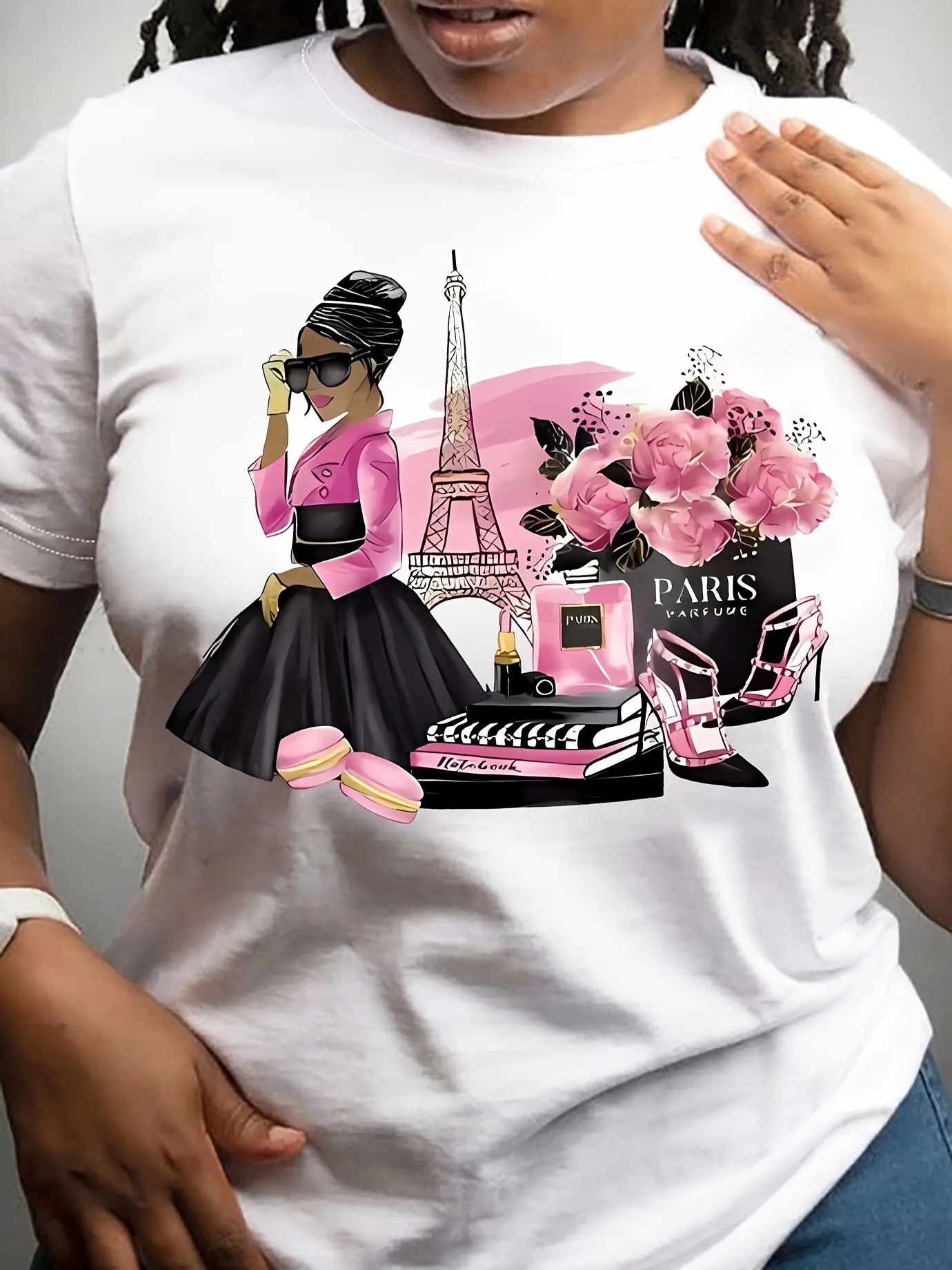 Plus Size - Plus Size - Women'S Fashion Paris Adve unisex soft cotton short sleeve t shirt, vintage graphic casual tee for men women teens, perfect birthday holiday gift for camping travel gym daily street casual wear