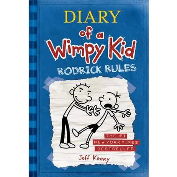 USED Book - Diary of a Wimpy Kid # 2 - Rodrick Rules by Kinney, Jeff (Paperback) - english