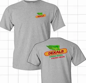 Dekalb Corn Harvest T-Shirt Featuring Vintage Farm Graphic on Casual Cotton