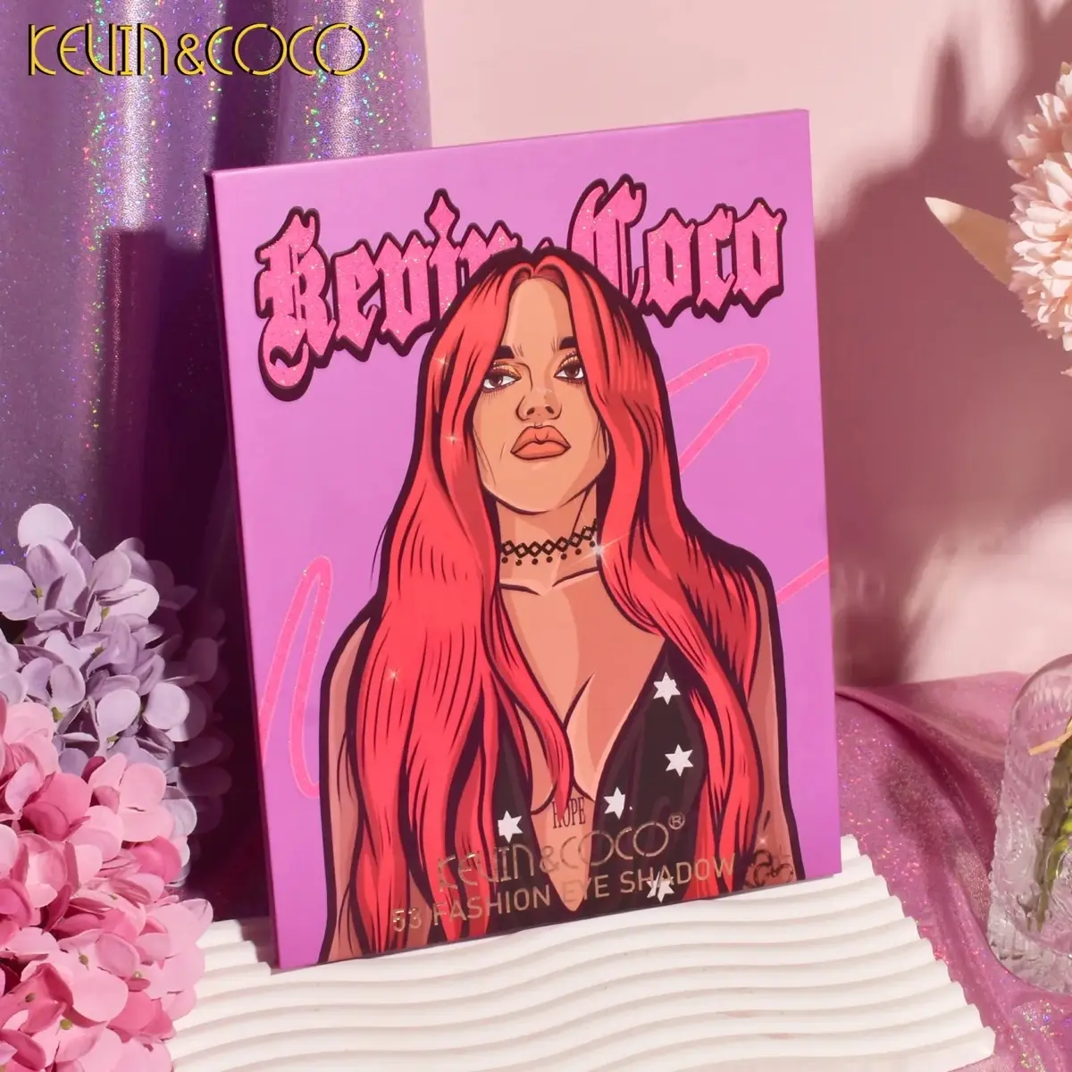KEVIN&COCO 53 colour Karol G eyeshadow palette Makeup Cosmetic