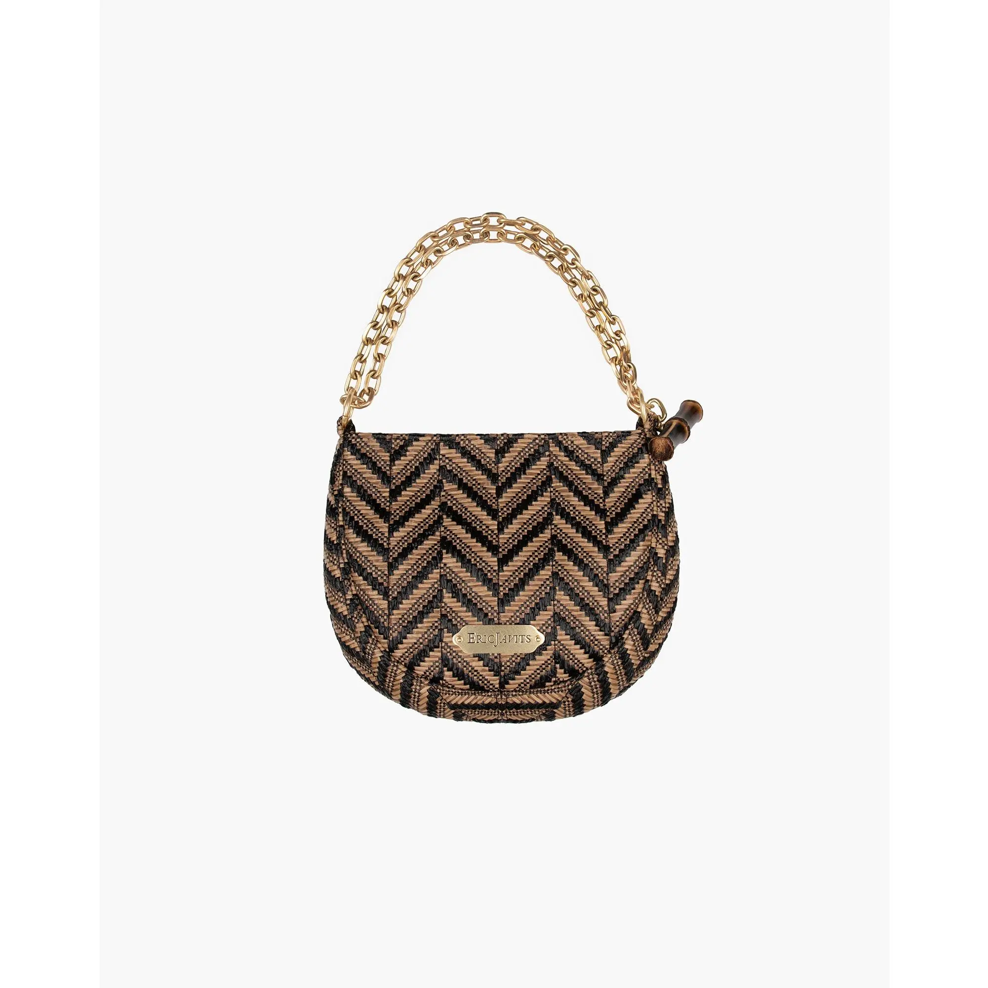 Chain Pouch Raffia