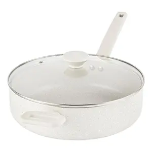 Granitestone Desert Beige 4 QT Nonstick Jumbo Cooker with Lid